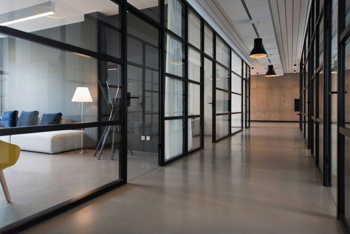 Modern office space for commercial cleaning